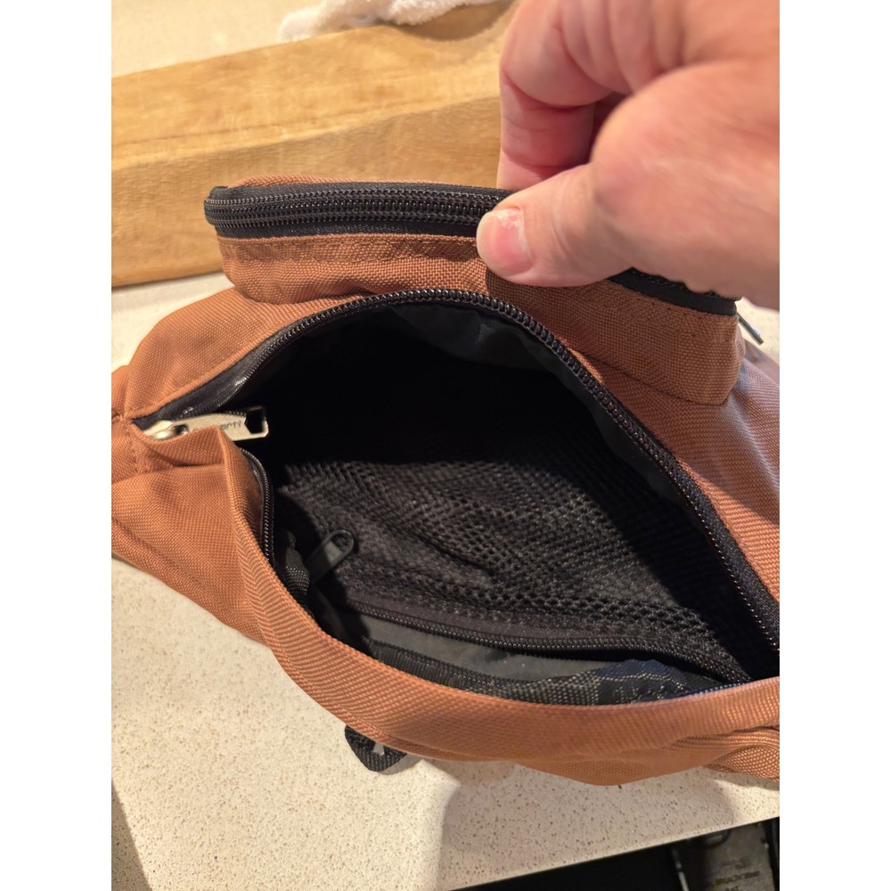 Carhartt Men Brown Canvas Waist Pack Fanny Pack Hip Bag Adjustable Strap - Picture 12 of 15